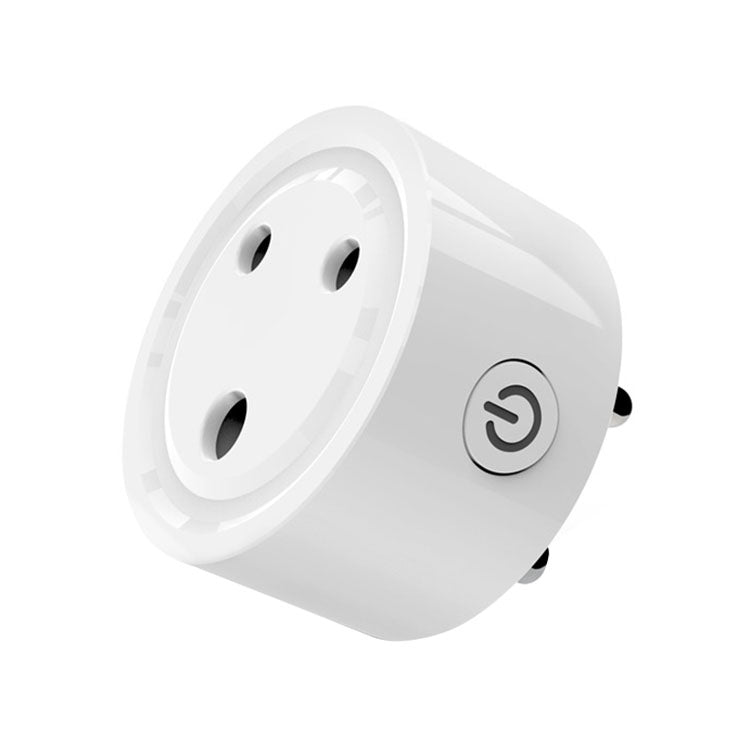 10A迷你智能WiFi插座小型南非/印度插頭遠程控制定時開關電源適配器，支援Alexa