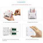 WS-UK-01 EWeLink APP 及觸控控制 2A 1 路鋼化玻璃面板智能牆壁開關，AC 90V-250V，英國插頭，1 路