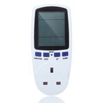 AC 230-250V 50Hz 最大 13A LCD 顯示能量計瓦特伏特電壓功率分析儀自動電力監測分析儀，英規插頭，AC 230-250V 英規插頭