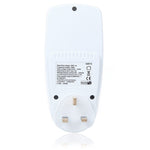 AC 230-250V 50Hz 最大 13A LCD 顯示能量計瓦特伏特電壓功率分析儀自動電力監測分析儀，英規插頭，AC 230-250V 英規插頭