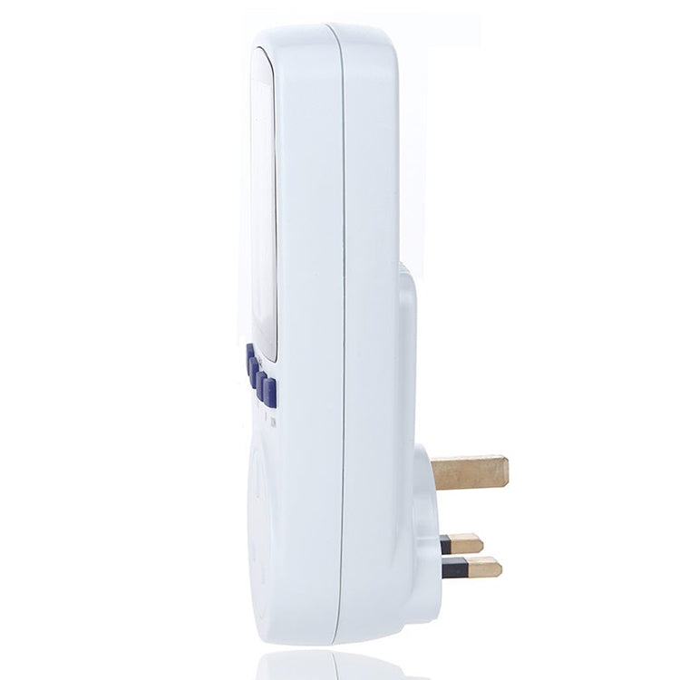 AC 230-250V 50Hz 最大 13A LCD 顯示能量計瓦特伏特電壓功率分析儀自動電力監測分析儀，英規插頭，AC 230-250V 英規插頭