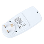 AC 230-250V 50Hz 最大 13A LCD 顯示能量計瓦特伏特電壓功率分析儀自動電力監測分析儀，英規插頭，AC 230-250V 英規插頭