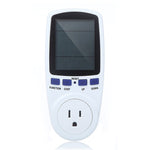 AC 120V 60Hz 最大 15A LCD 顯示功率計能量瓦特安培伏特電力使用監測分析儀，美規插頭，AC 120V 美規插頭