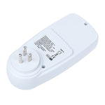 AC 120V 60Hz 最大 15A LCD 顯示功率計能量瓦特安培伏特電力使用監測分析儀，美規插頭，AC 120V 美規插頭