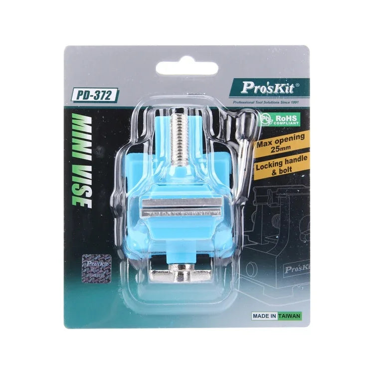 Proskit PD-372迷你桌虎鉗，最大開口直徑：25mm，PD-372