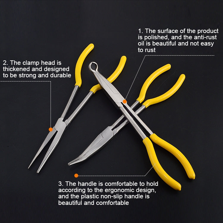 11英吋多功能90度彎曲針嘴鉗手工具, 90度彎曲