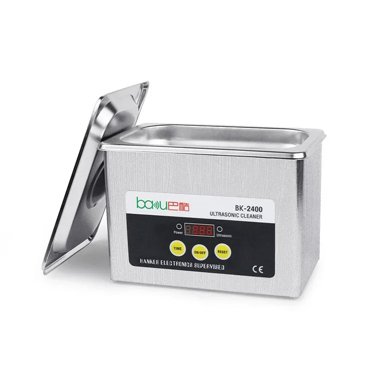BAKU BK-2400 35W 0.8L LCD 顯示超聲波清洗機，AC 220V，BK-2400 35W 0.8L 220V