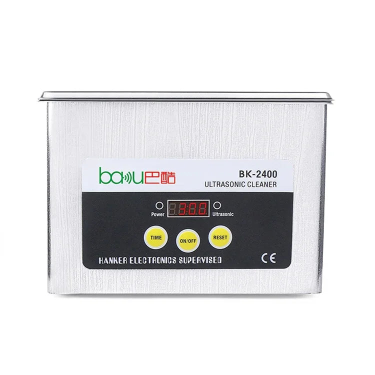 BAKU BK-2400 35W 0.8L LCD 顯示超聲波清洗機，AC 220V，BK-2400 35W 0.8L 220V