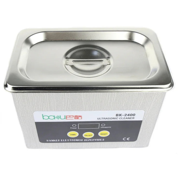 BAKU BK-2400 35W 0.8L LCD 顯示超聲波清洗機，AC 220V，BK-2400 35W 0.8L 220V