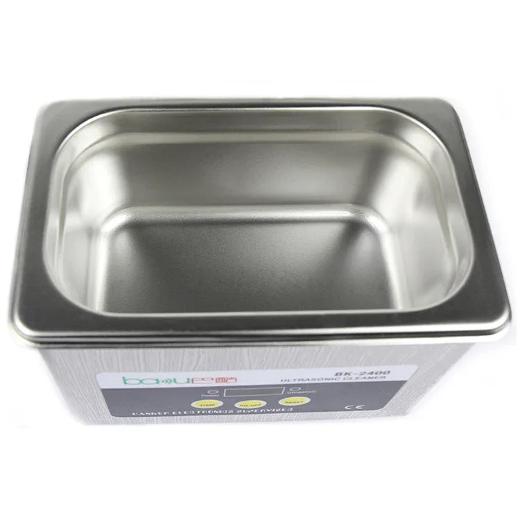 BAKU BK-2400 35W 0.8L LCD 顯示超聲波清洗機，AC 220V，BK-2400 35W 0.8L 220V