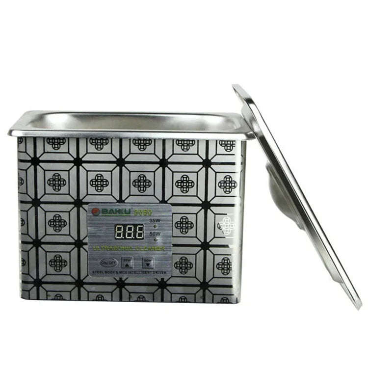 BAKU BK-3050 35W / 50W 可調 0.8L LCD 顯示超聲波清洗機，AC 220V，BK-3050 35W / 50W 0.8L 220V