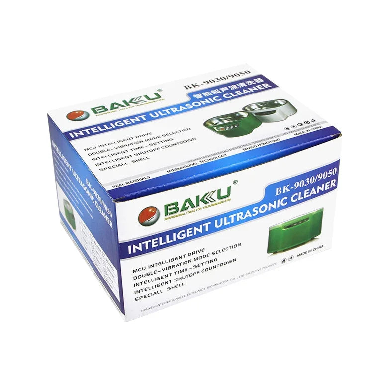 BAKU BK-9050 30W / 50W 可調 0.6L LCD 顯示超聲波清洗機，AC 220V，BK-9050 30W / 50W 0.6L 220V 綠色，BK-9050 30W / 50W 0.6L 220V 白色
