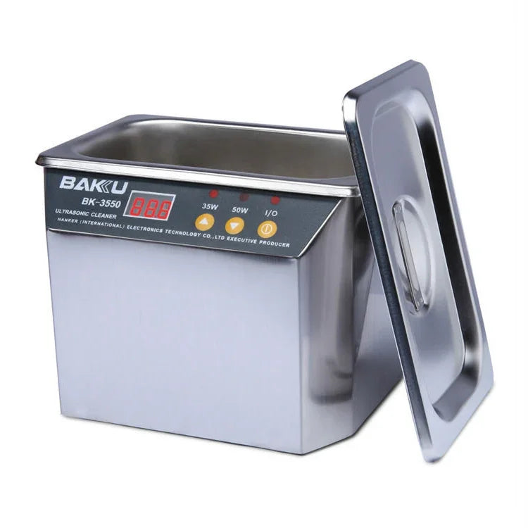 BAKU BK-3550 35W / 50W 可調 0.8L LCD 顯示超聲波清洗機，AC 110V，美規插頭，BK-3550 35W / 50W 0.8L 110V