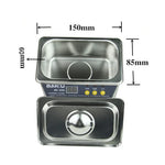 BAKU BK-3550 35W / 50W 可調 0.8L LCD 顯示超聲波清洗機，AC 220V，EU 插頭，BK-3550 35W / 50W 0.8L 220V
