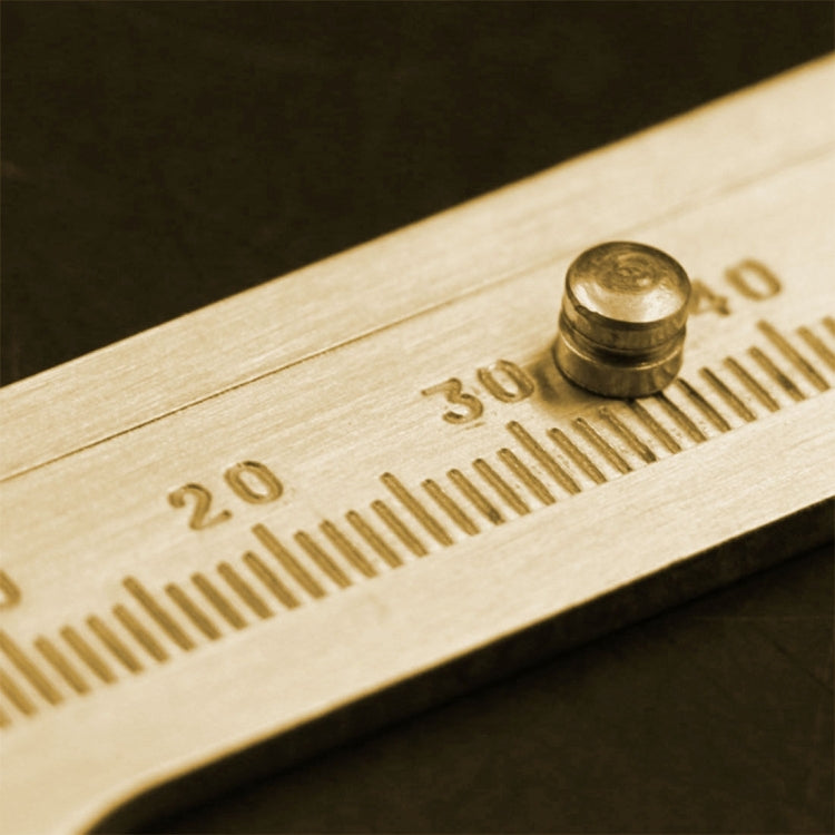 便攜迷你黃銅滑動100mm卡尺游標珠寶測量卡尺, 100mm