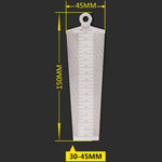 楔形塞尺間隙30-45mm不鏽鋼尺檢測錐形規公制測量工具，間隙30-45mm公制