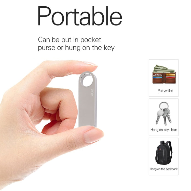 4GB 金屬 USB 2.0 隨身碟，4GB