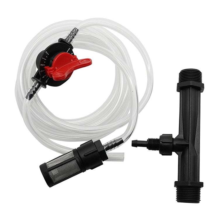 Venturi 肥料施用器 G3/4 肥料及過濾吸管套件，帶六點連接器