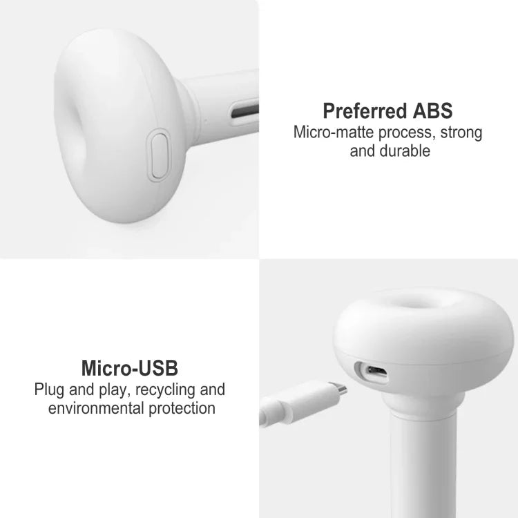 原裝小米JISULIFE便攜桌面USB迷你靜音甜甜圈加濕器，升級版，USB甜甜圈加濕器
