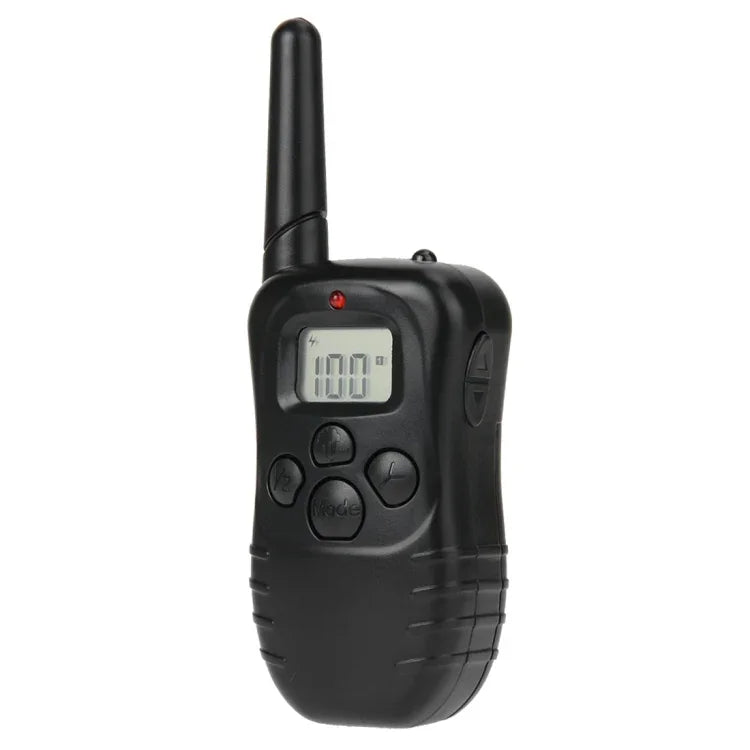可充電防水 300米遙控寵物狗訓練項圈，帶 LCD 顯示，300米遙控