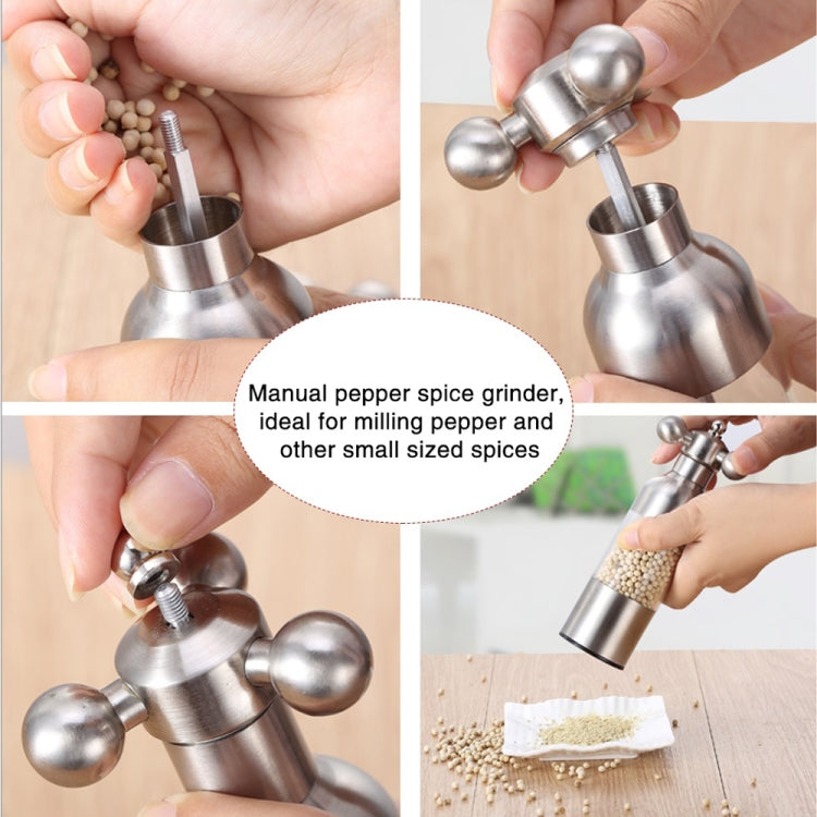 MICLAN不鏽鋼304舵形研磨器胡椒研磨機，尺寸：S，S