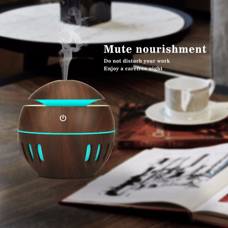 木紋USB鏤空加濕器七彩香薰燈自動酒精噴霧器帶遙控（天藍色），HC0372A，HC0372B，HC0372C，HC0372D，HC0372F，HC0372G，HC0372H，HC0372I，HC0372J，HC0372K
