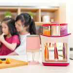 50個果泥擠壓袋食物分裝儲存袋，兼容HC14554食物分配器，儲存袋