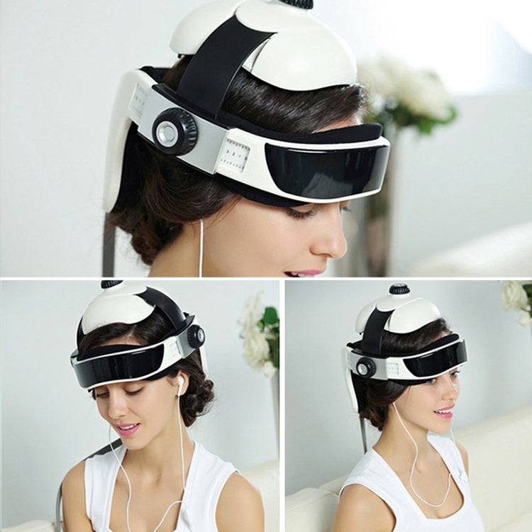 電子氣壓頭部按摩器，放鬆音樂頭盔按摩器，美規插頭，HC06285，HC06285EU，HC06285UK