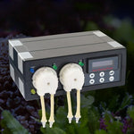 Jebao DP-2 4W 自動計量泵蠕動泵雙通道計量水族箱珊瑚礁自動餵食器液體分配器，美規插頭，DP-2 4W