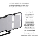 現代3D LED聲控彩色數字鬧鐘可調亮度電子牆面發光掛鐘帶遙控，9001黑色，9001白色