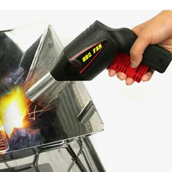 便攜戶外吹風燒烤工具 手壓手動燒烤吹風機