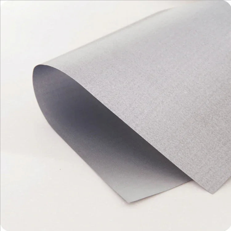 燃氣爐表面超薄纖維材質爐面保護清潔墊，尺寸：27*27cm，0.12mm（銀色），0.12mm