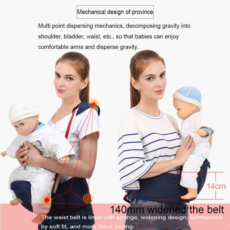 符合人體工學的嬰兒背帶帶臀座，帶反光條，適合0-3歲嬰兒