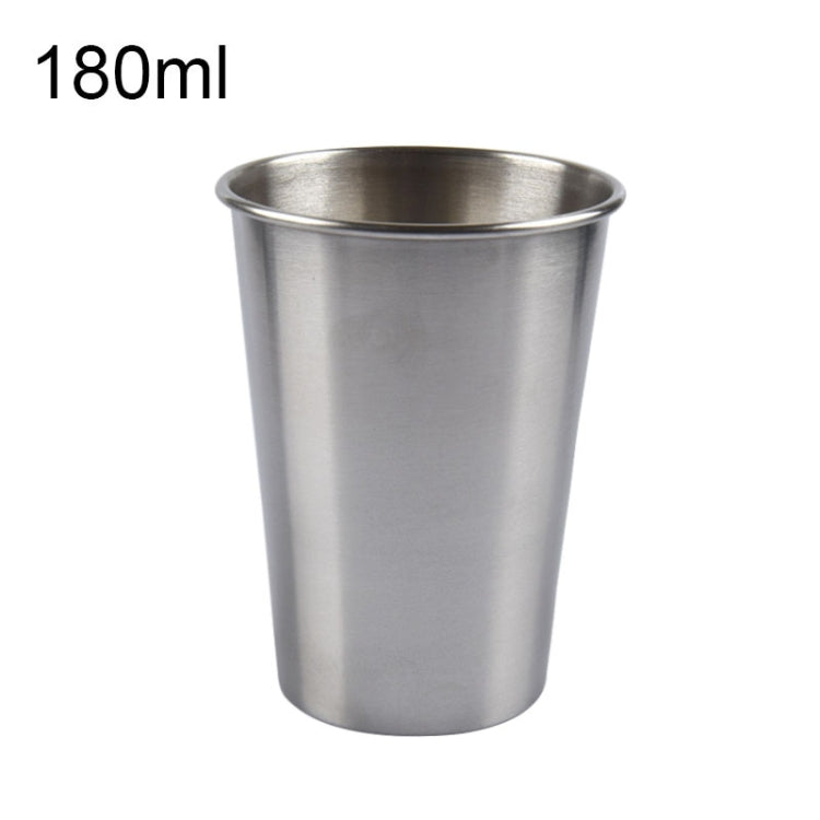 180ml單層電拋光不鏽鋼簡約酒杯（銀色），180ml