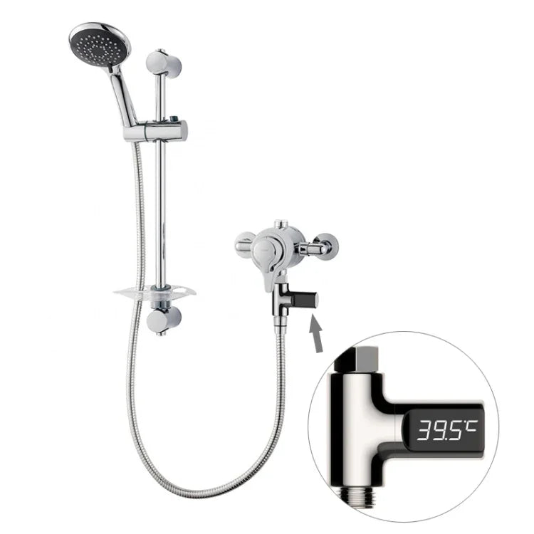 BD-LS-01 嬰兒淋浴360度可旋轉LED顯示被動水溫計，第一代