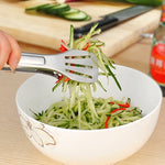 不銹鋼燒烤牛排夾烤肉鏟漏牛排鏟鏟子食物夾麵包夾，長度：24厘米，24厘米