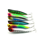 HENGJIA Artificial Fishing Lures Popper Bionic Fishing Bait with Hooks, Length: 10.5 cm, Random Color Delivery, Length: 10.5 cm