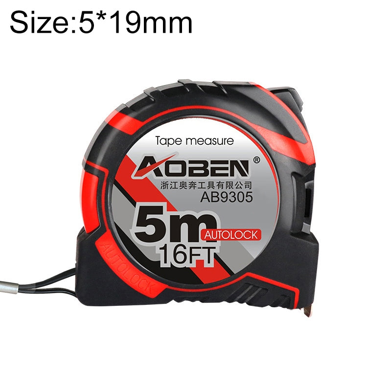 Aoben 捲尺測量帶 便攜拉尺 迷你捲尺，長度：5米 寬度：19毫米，長度：5米 寬度：19毫米