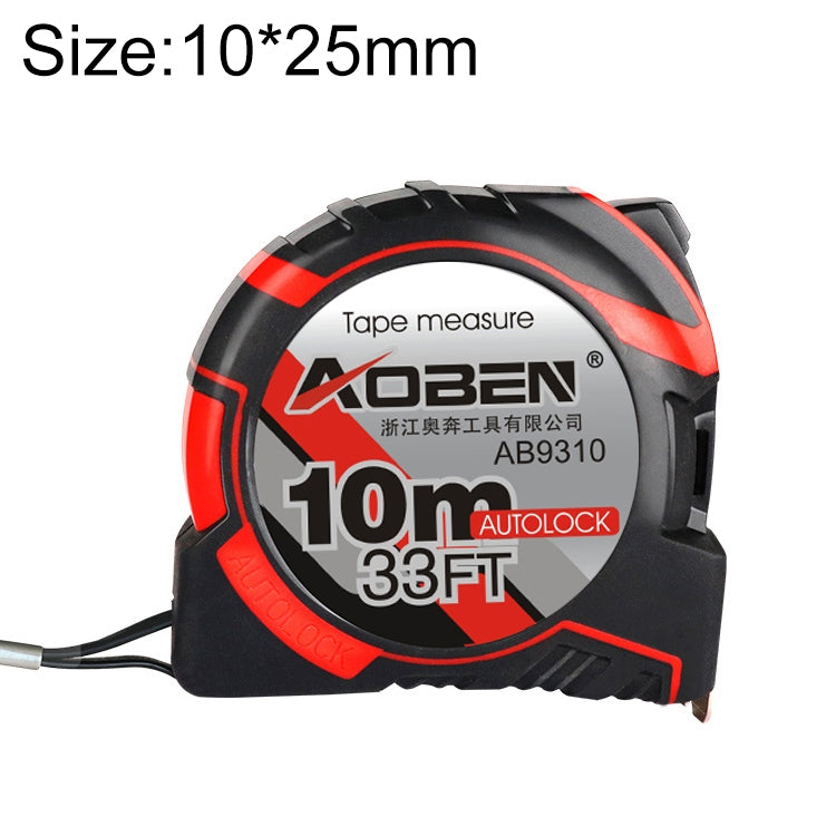 Aoben 可伸縮捲尺便攜拉尺迷你捲尺，長度：10m 寬度：25mm，長度：10m 寬度：25mm