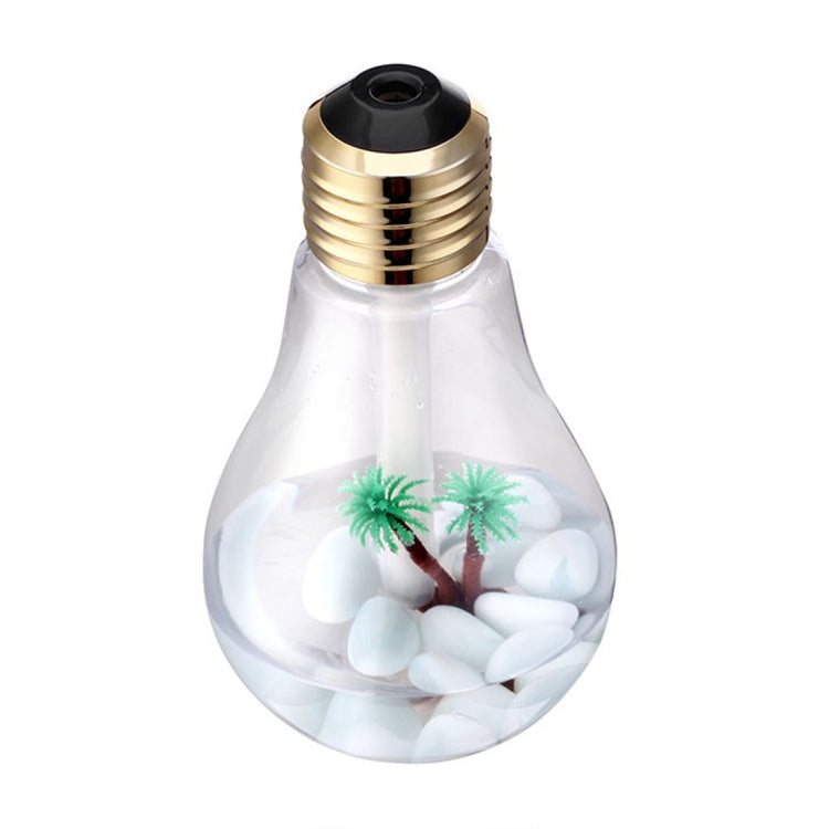 400ML 彩色燈便攜燈泡造型香薰空氣淨化加濕器 適用於家用/辦公室/車內