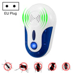 4W電子超聲波防蚊老鼠蟑螂害蟲驅除器，AC 90-250V，109歐盟插頭，109英國插頭