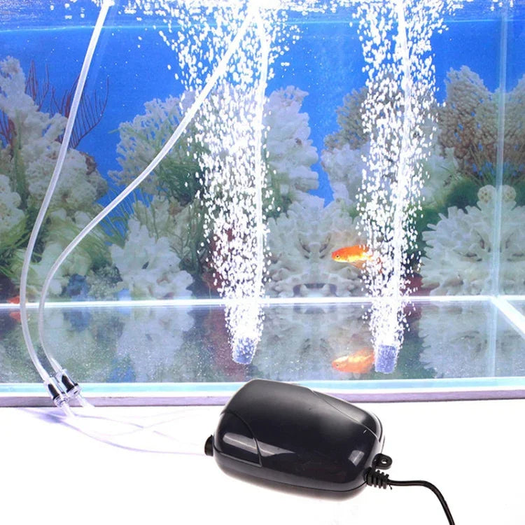 RS-290 220V 3W 單出口可調流量靜音水族箱空氣泵魚缸氧氣泵，3W