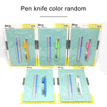 Junesix A5切割墊套裝切割墊與尺與雕刻刀，Junesix A5（薄荷綠）、Junesix A5（粉色）、Junesix A5（藍色）、Junesix A5（紫色）