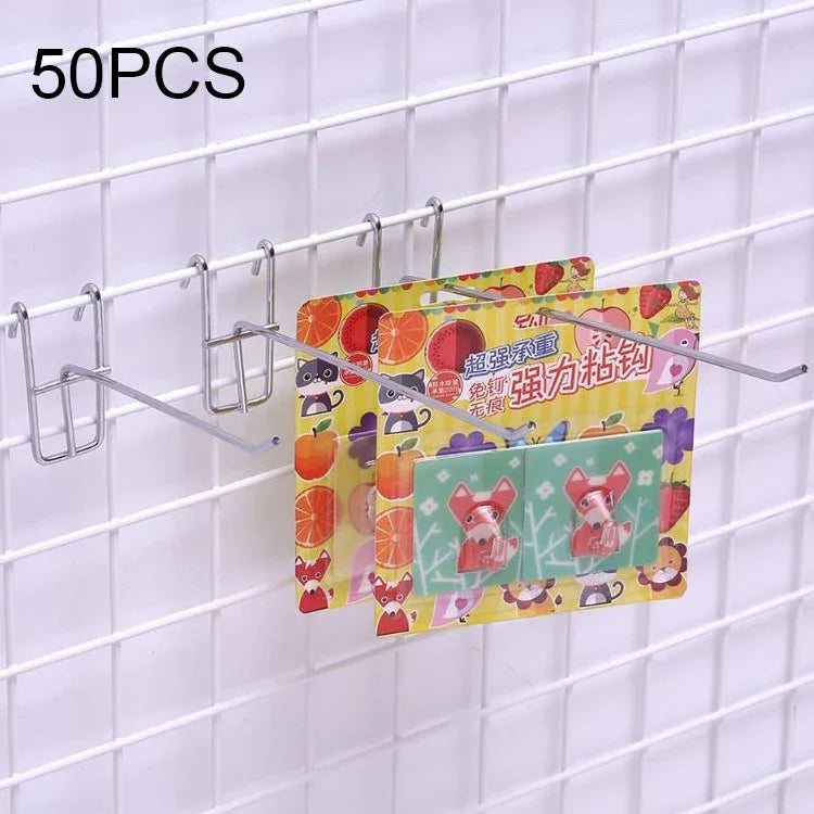 10個3.5mm超市鐵網架掛鉤，長度：25cm，3.5mm  25cm