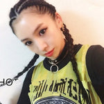 2 件組原宿龐克風鉚釘心形鎖項圈時尚潮流皮革項鍊，隨機顏色發貨，MDXQ