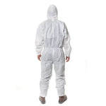3M 4515一體式白色防靜電防化學防塵噴砂服帶帽，尺寸：L，3M L