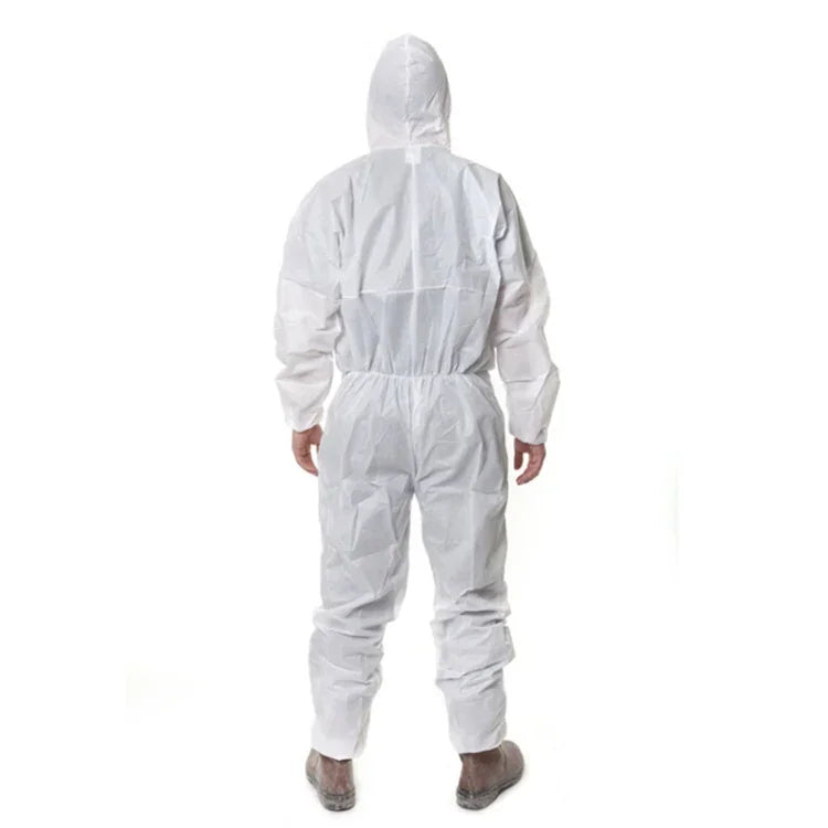 3M 4515一體式白色防靜電防化學防塵噴砂服帶帽，尺寸：L，3M L