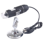 USB 放大鏡 HD 0.3MP 影像感測器 2560x1920P USB 數位顯微鏡，配備 8 顆 LED 與專業支架