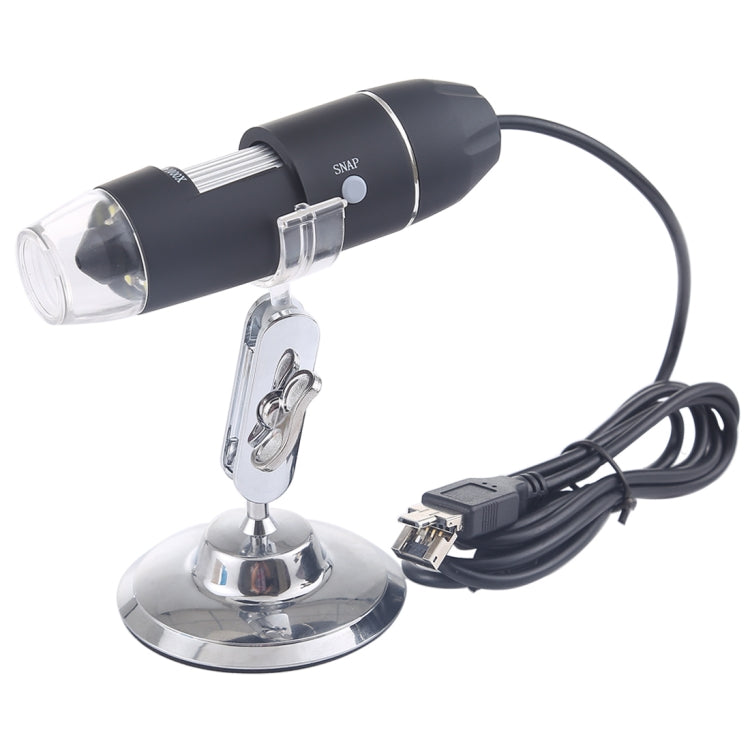 USB 放大鏡 HD 0.3MP 影像感測器 2560x1920P USB 數位顯微鏡，配備 8 顆 LED 與專業支架