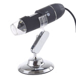 USB 放大鏡 HD 0.3MP 影像感測器 2560x1920P USB 數位顯微鏡，配備 8 顆 LED 與專業支架